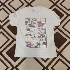 Hot Topic Mushroom Graphic Tee - White